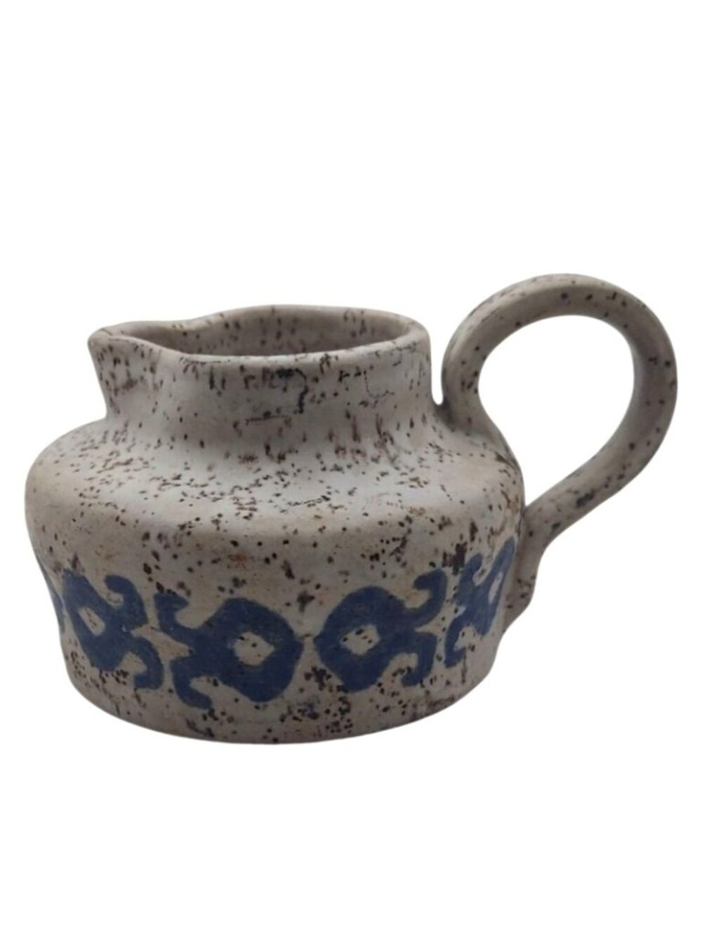 Dogwood Trail Pottery Handcrafted Artisan Retro Speckled Stoneware Jug Creamer